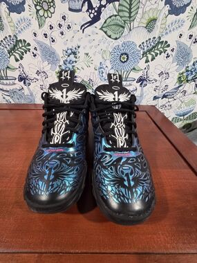 PUMA LaMelo Ball MB.04 Reflections Youth 7Y Black Blue Basketball Shoes